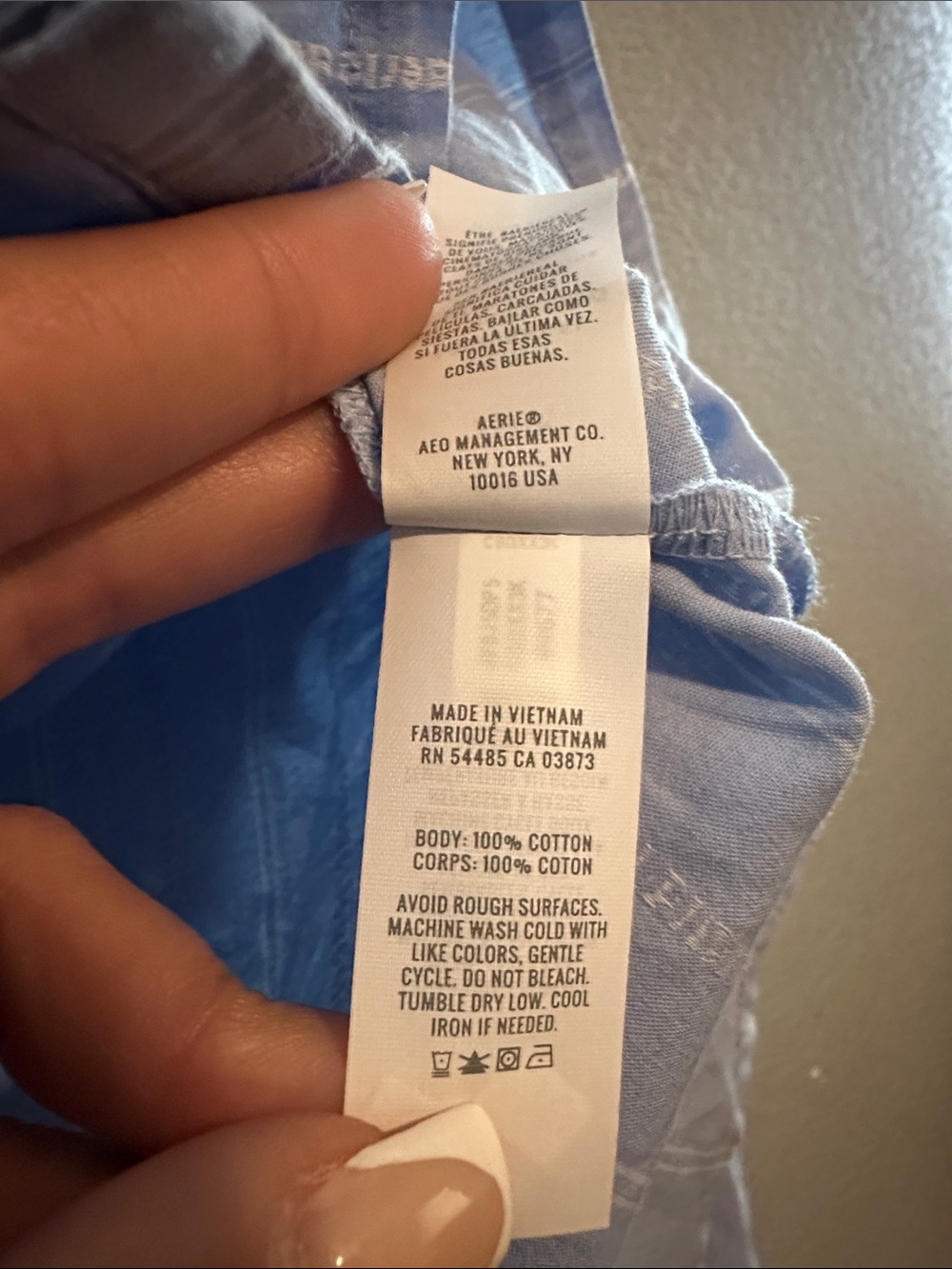 Aerie Poplin Striped Button Up Shirt - Picture 8 of 9